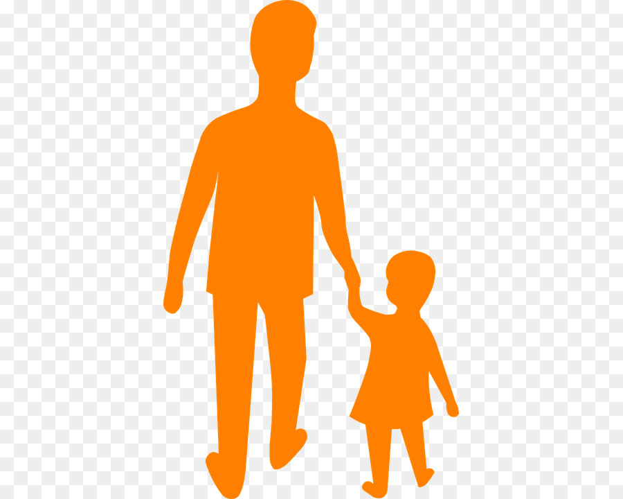 Kind Hält die Hände Übergeordneten Clip-art - Vater, Sohn, Tochter, Silhouette Png