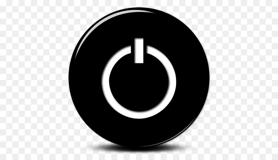 Icone del Computer Tasto con il Simbolo di Clip art - Nero Icona Del Pulsante Power