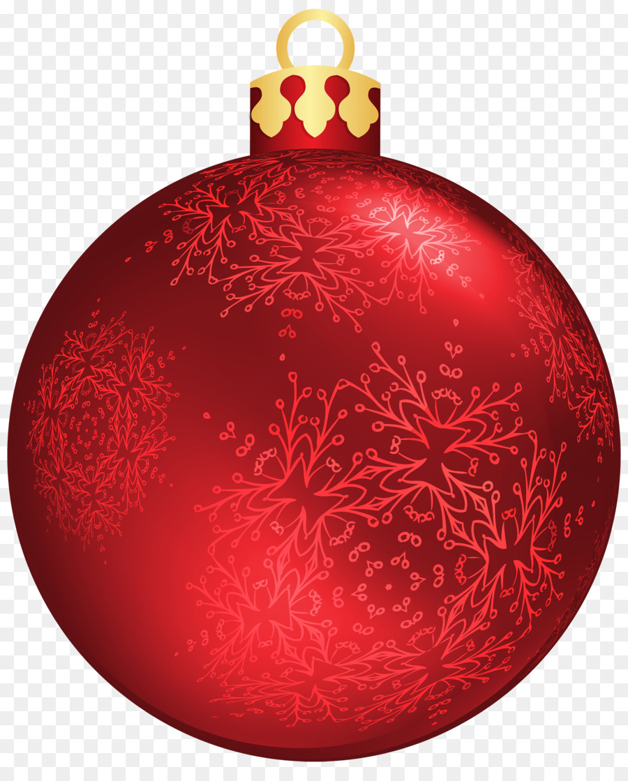 Ornamento di natale decorazione di Natale Clip art - Palle Di Natale Rosse Png