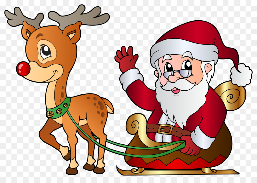 Christmas Decoration Cartoon png download - 6359*4406 - Free Transparent  Rudolph png Download. - CleanPNG / KissPNG