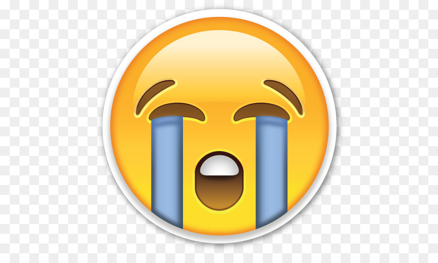 Gesicht mit Tränen der Freude emoji Weinen Sticker Emoticon - Weinen Emoji Png
