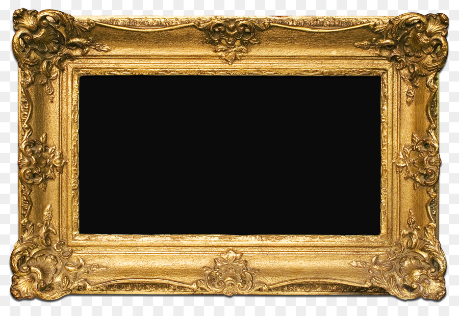 Picture Frames Vàng nghệ thuật trang trí - PNG miễn Phí Khung Vàng Tải