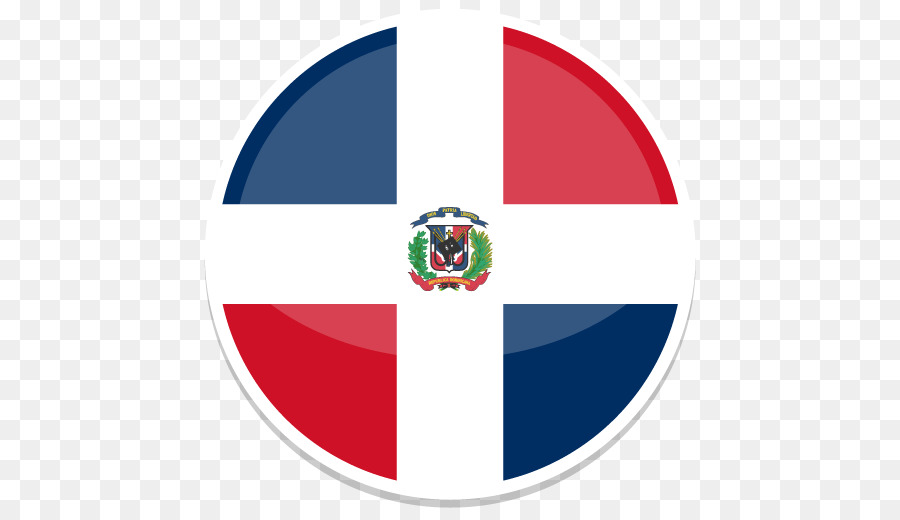 area brand logo flag di cerchio - repubblica dominicana