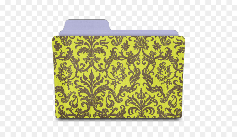 rettangolo giallo arti visive modello - Cartella di damasco chartreuse