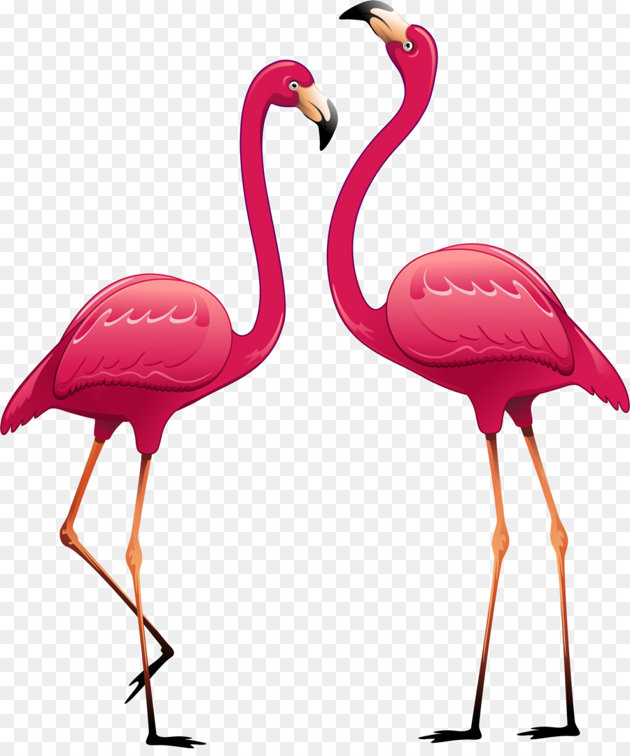 Papier Wand Abziehbild Aufkleber Polyvinylchlorid - Flamingo