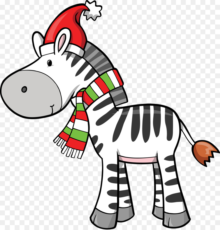 Weihnachts-und Ferienzeit Zebra Clip art - Zebra