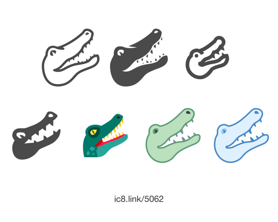 Alligator-Computer-Icons Krokodil Schriftart - Krokodil
