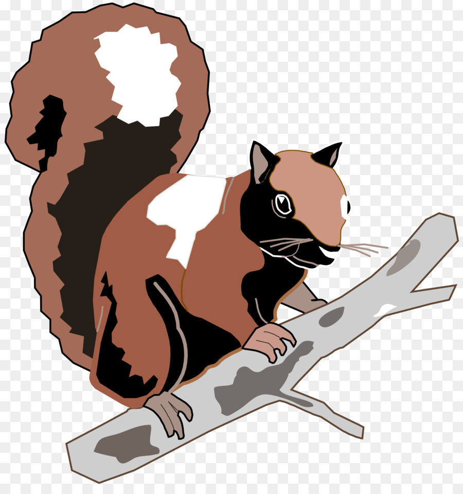 Schwarze Eichhörnchen-T-shirt mit Clip-art - Eichhörnchen