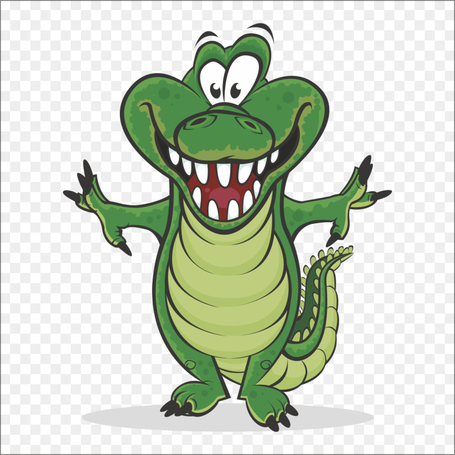 Cartoon Royalty free Funny animal Clip art - Krokodil