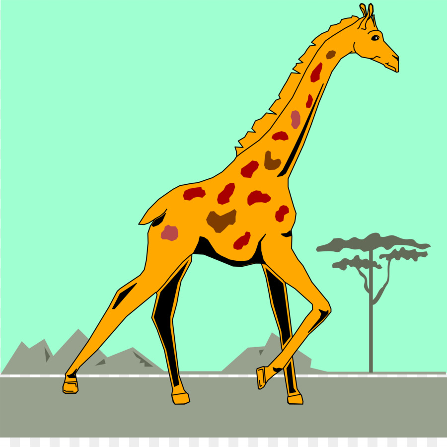 Nord giraffe Cartoon Clip art - Giraffe