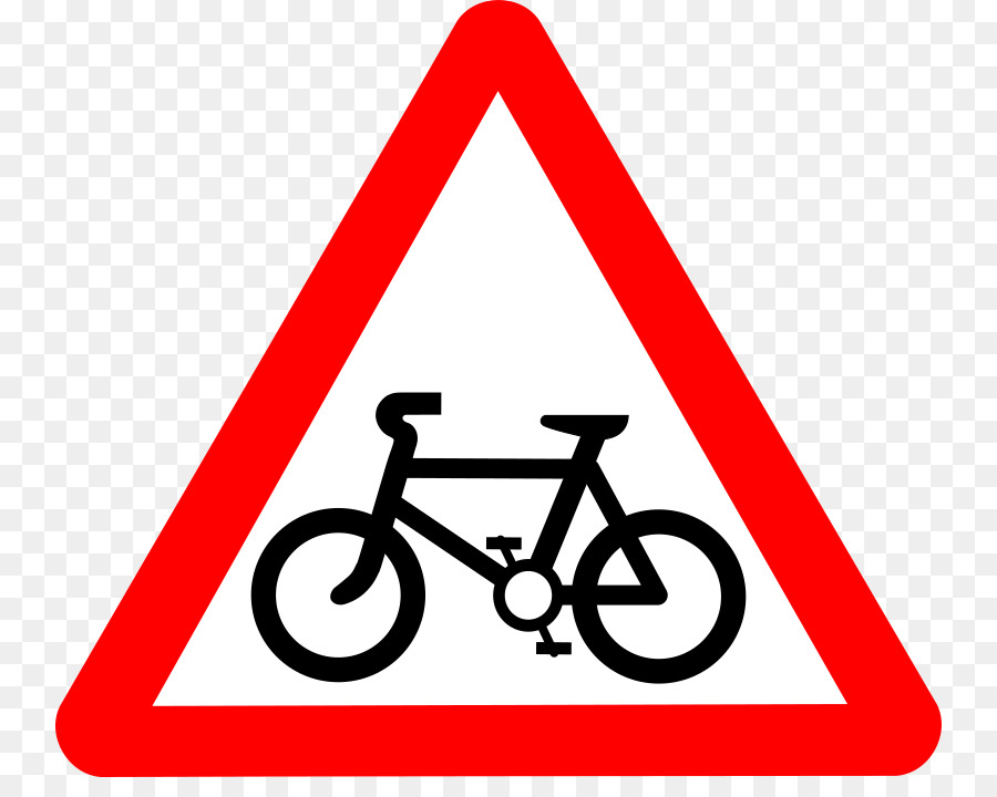 Bicicletta Strada, Traffico, segno, escursioni in Bicicletta - Percorso Clipart