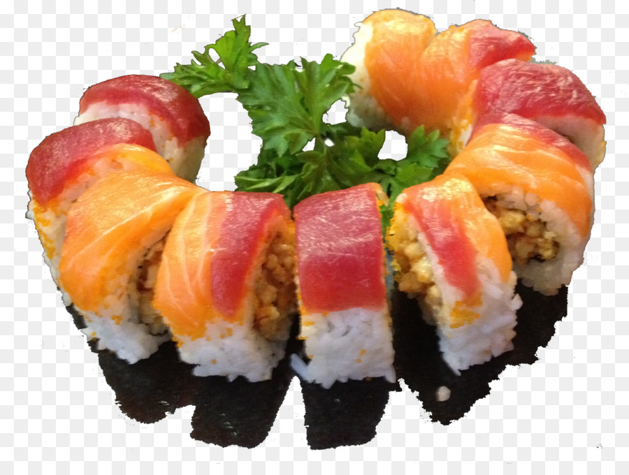 Châu á món Sushi Trứng cuộn California roll, Spring roll - sushi