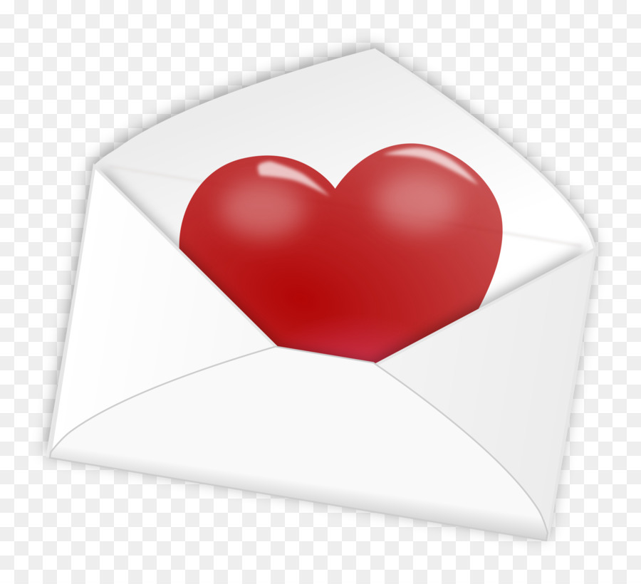 Cuore, Amore, Carta da lettera - san valentino mail clipart