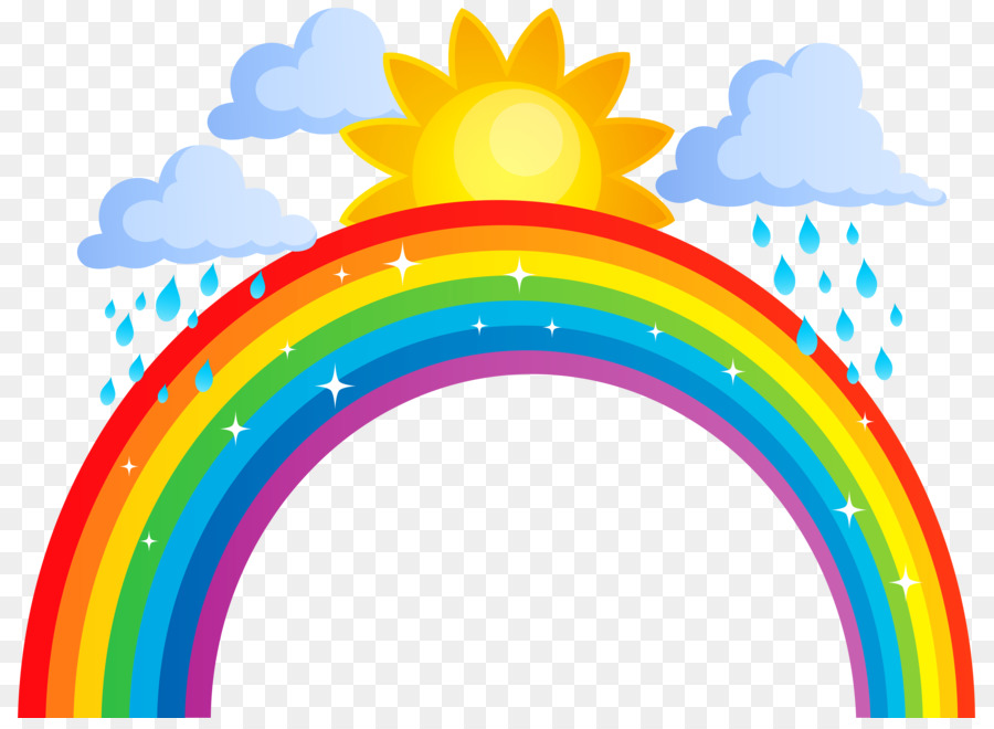 Arcobaleno Cloud iridescenza Clip art - arcobaleno