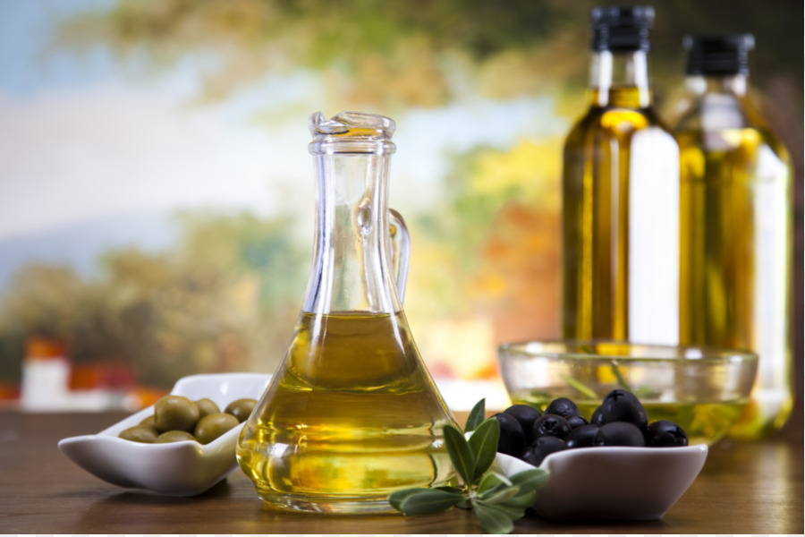Italienische Küche-Olivenöl, mediterrane Küche, Mittelmeer-Becken - Olivenöl