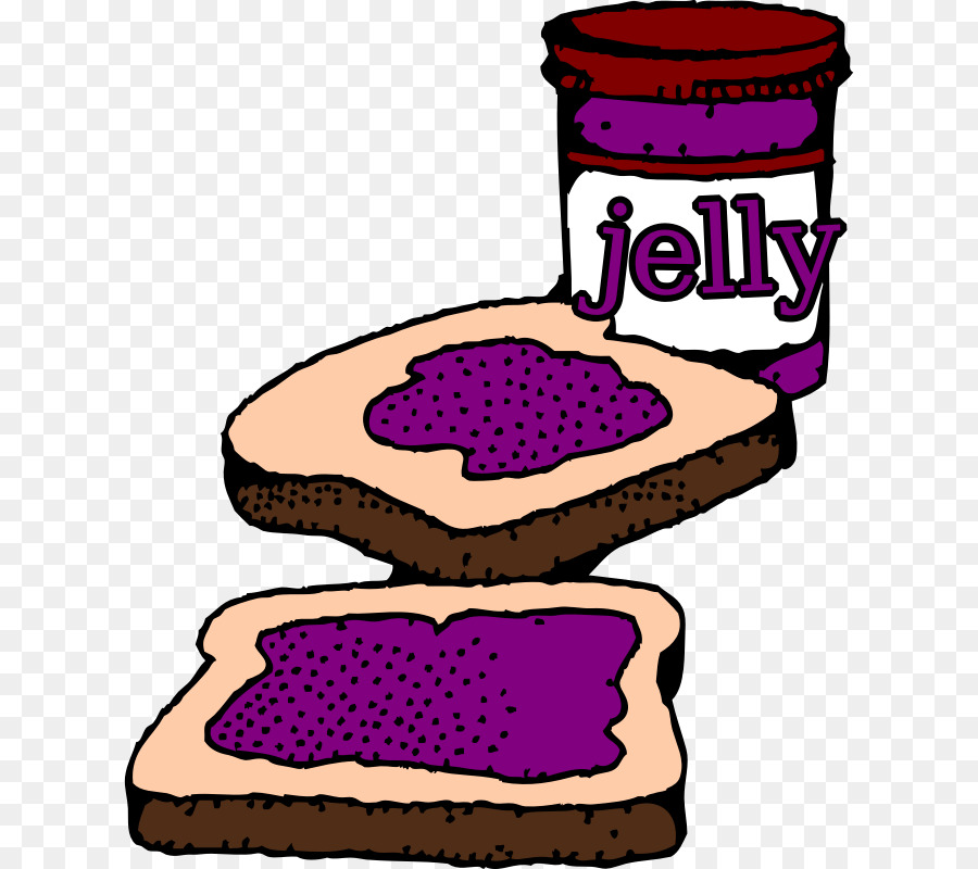 Peanut Butter And Jelly Sandwich. 