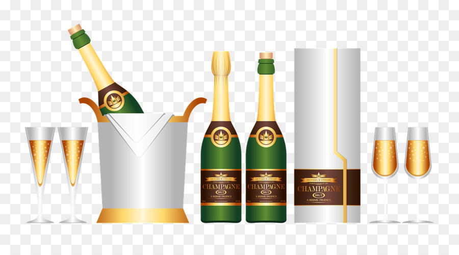 Rotwein Champagner - Champagner