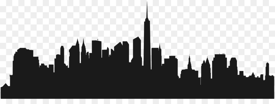 Città: Skyline di New York Parete della decalcomania di arte della Clip - edificio