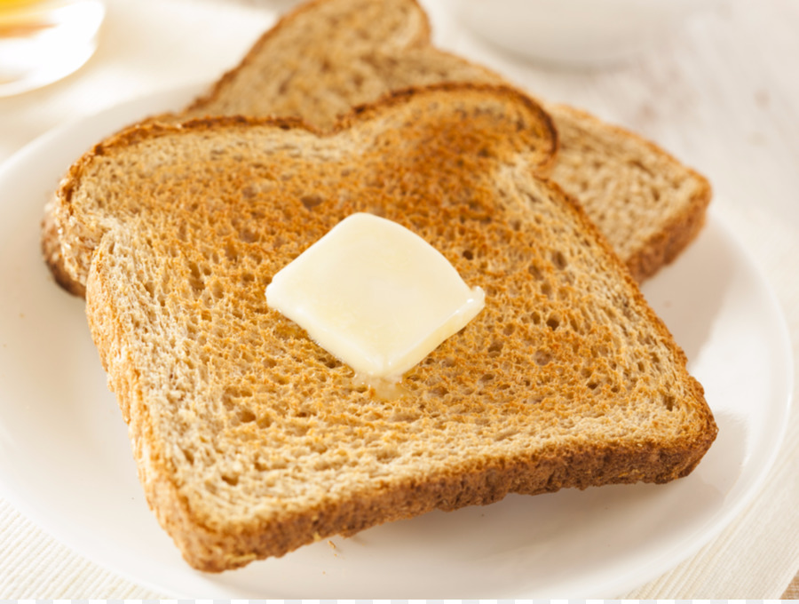 Toast Frühstück Butter, Ganzes Weizen-Brot, Vollkorn - Butter