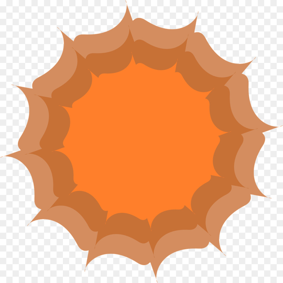 Fiore Clip art - arancione