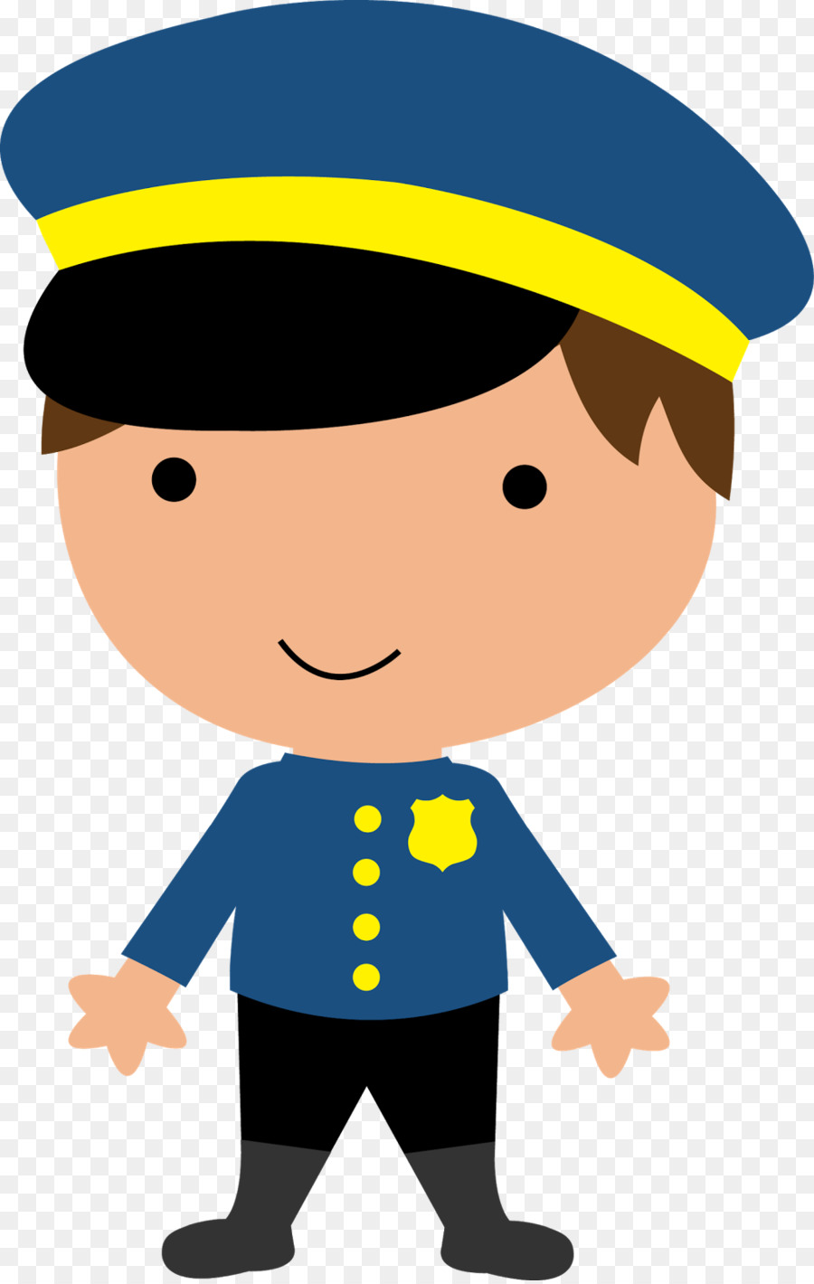 Polizei-Offizier-T-shirt mit Clip-art - Polizist