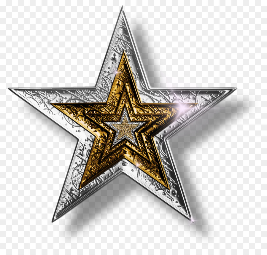 Star-Silber-Gold-Clip-art - Roter Stern