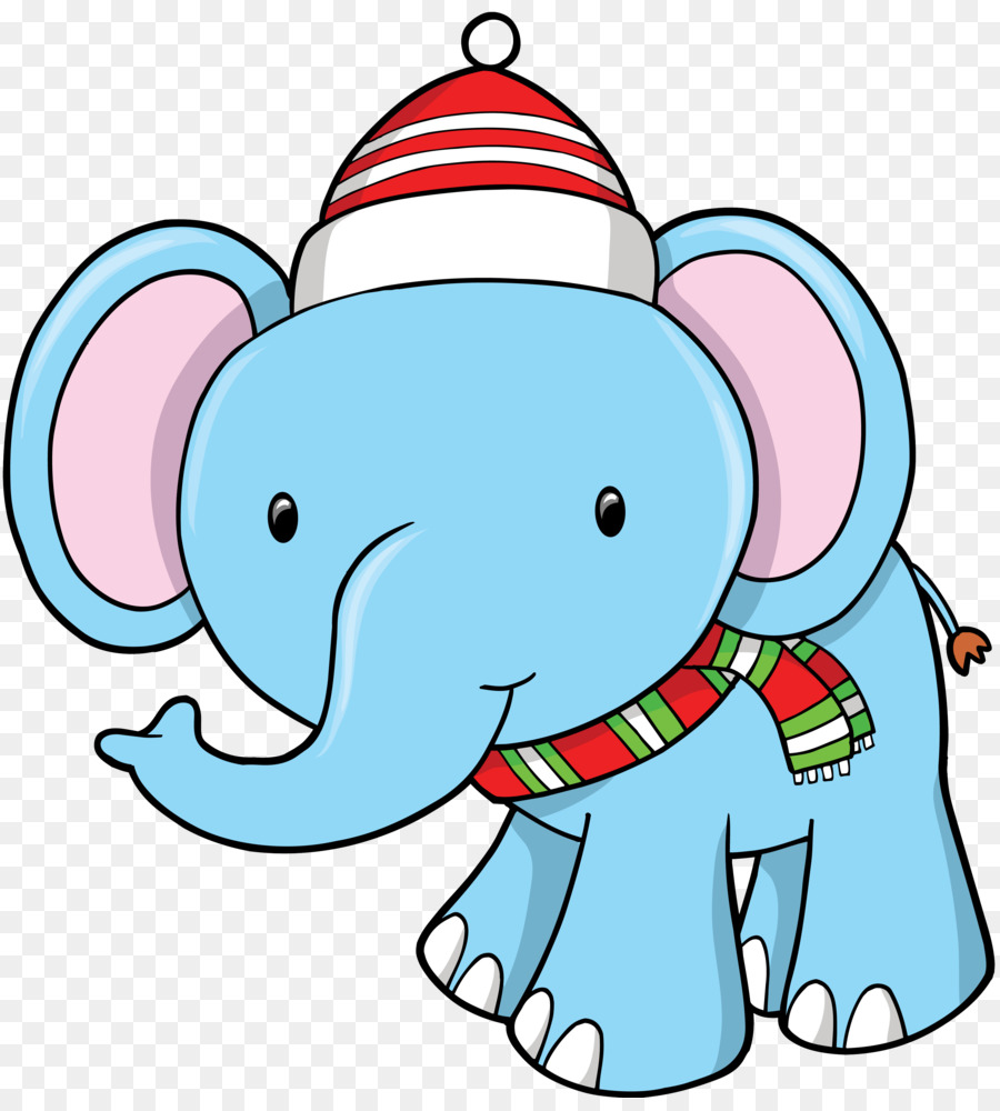 Babbo Natale Clip Art: Trasporto di Natale Elefante Clip art - gli elefanti
