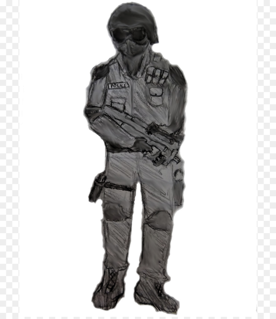 SWAT Zeichnung Uniform Soldat - Swat