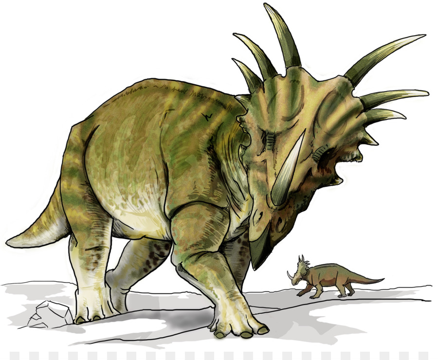 Utahceratops Parco Provinciale Dei Dinosauri Ceratopsia Styracosaurus Kentrosaurus - Dinosauro