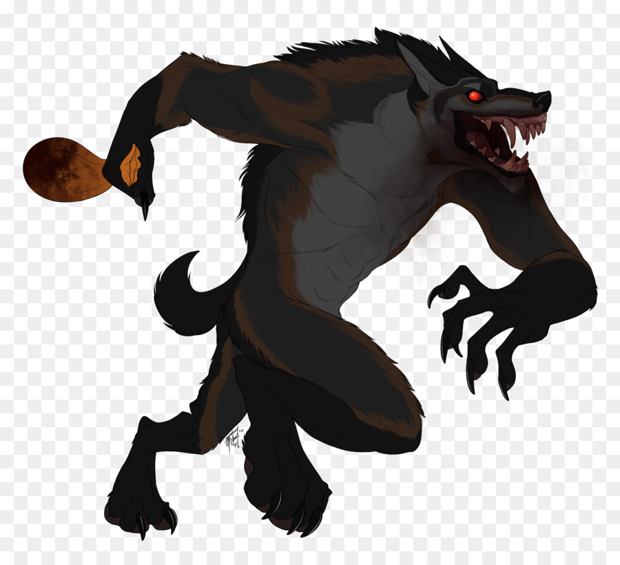 Werwolf-Monster, Zeichnung Clip art - Narben