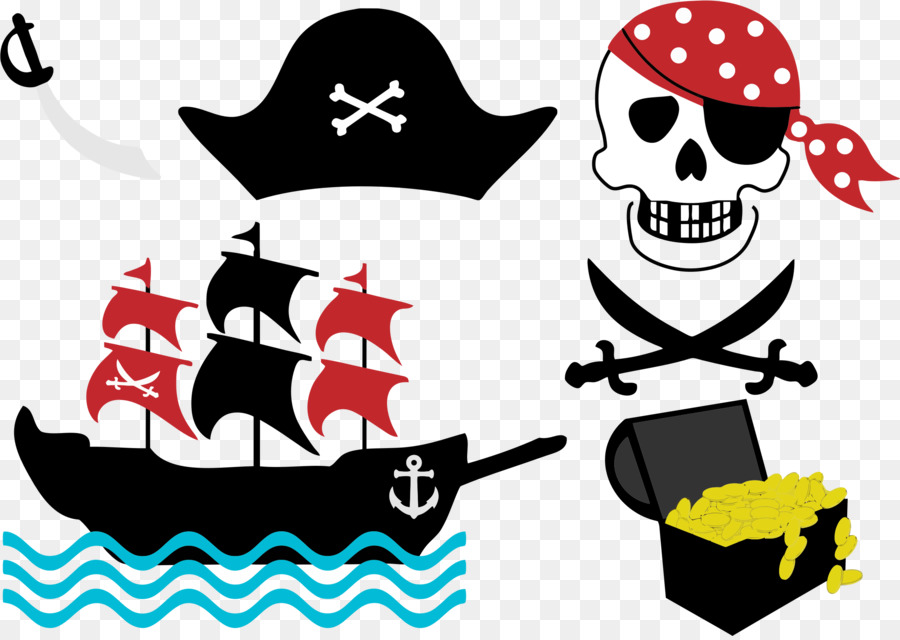 Piraterie Royalty free clipart - Piraten