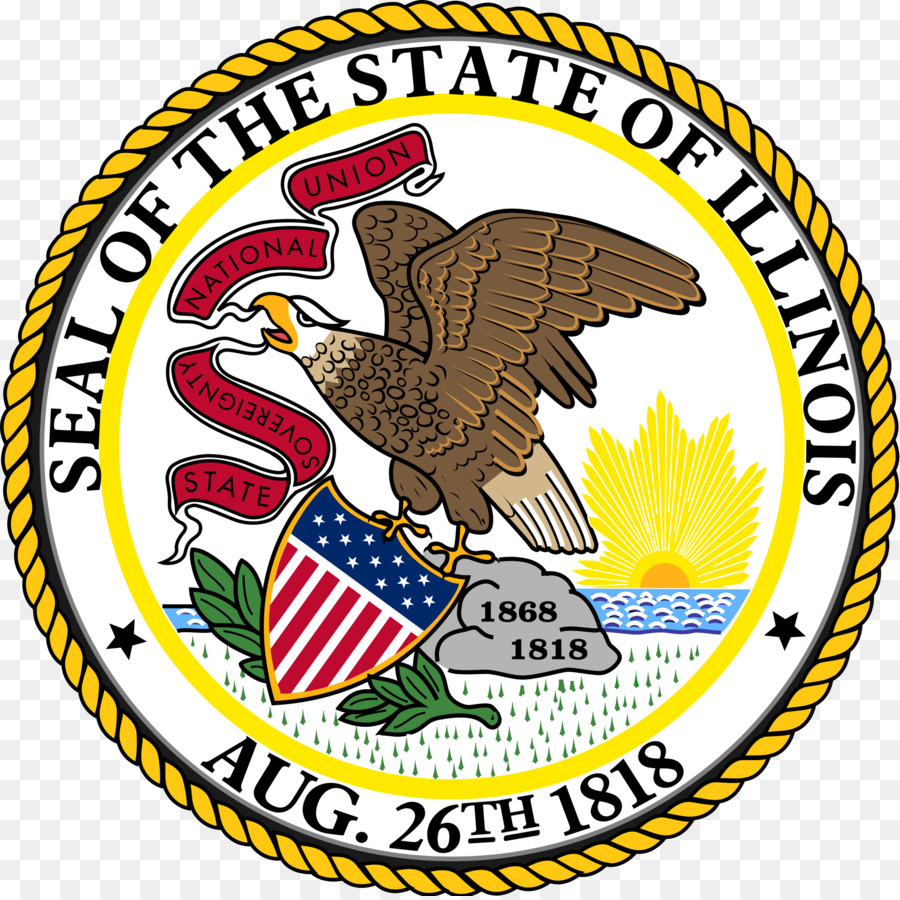 Bandiera e sigillo dell'Illinois Illinois Segretario di Stato Governatore dell'Illinois Senato degli Stati Uniti - usa gerb