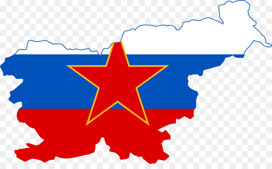 Repubblica socialista di Slovenia Mappa Bandiera della Slovenia - Febbraio Calendario Clipart