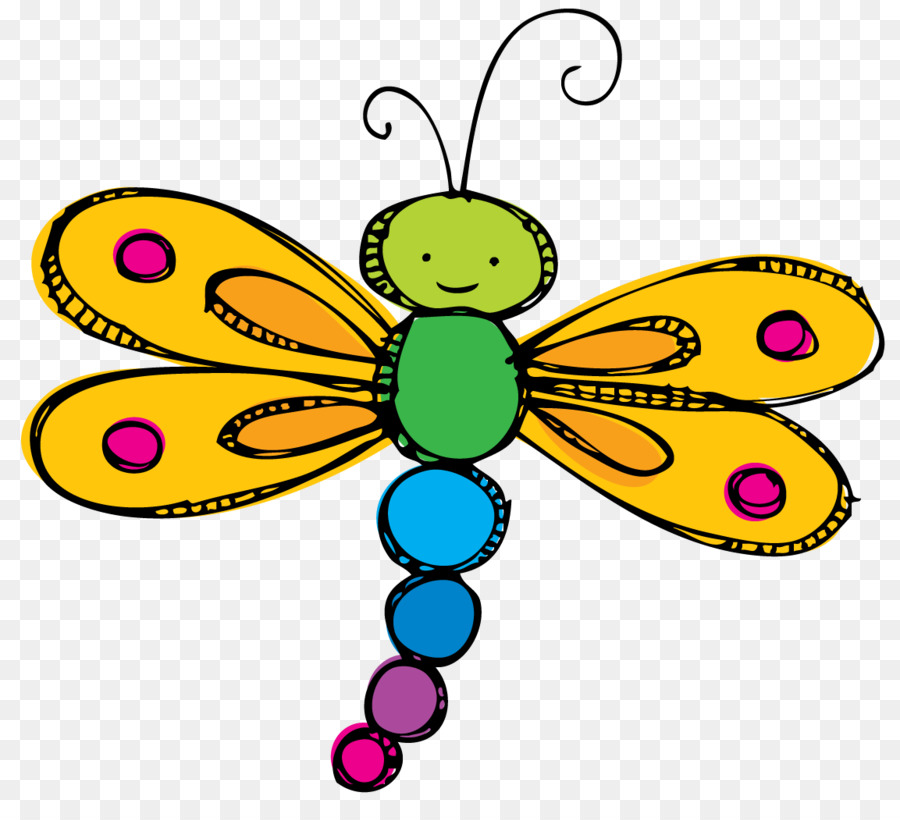 Schmetterling Insekt Zeichnung Clip art - Libelle