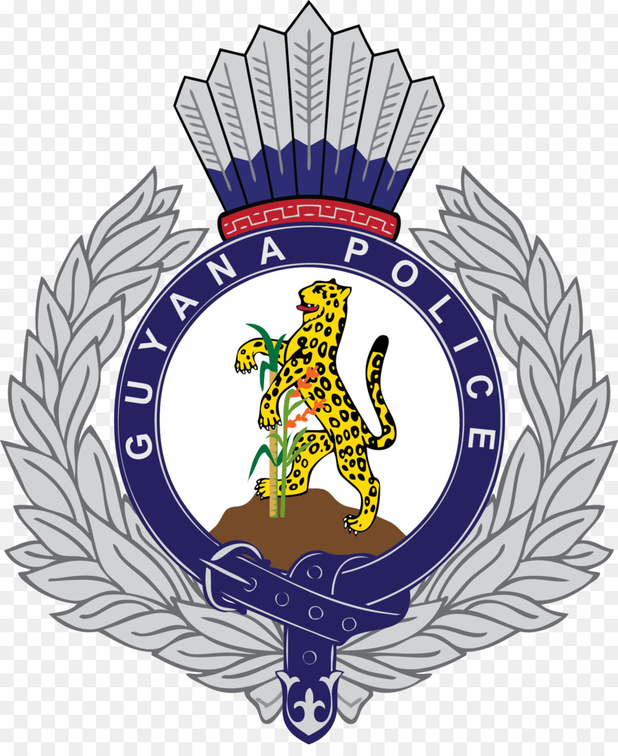 Bandiera della Guyana ufficiale di Polizia Militare - poliziotto