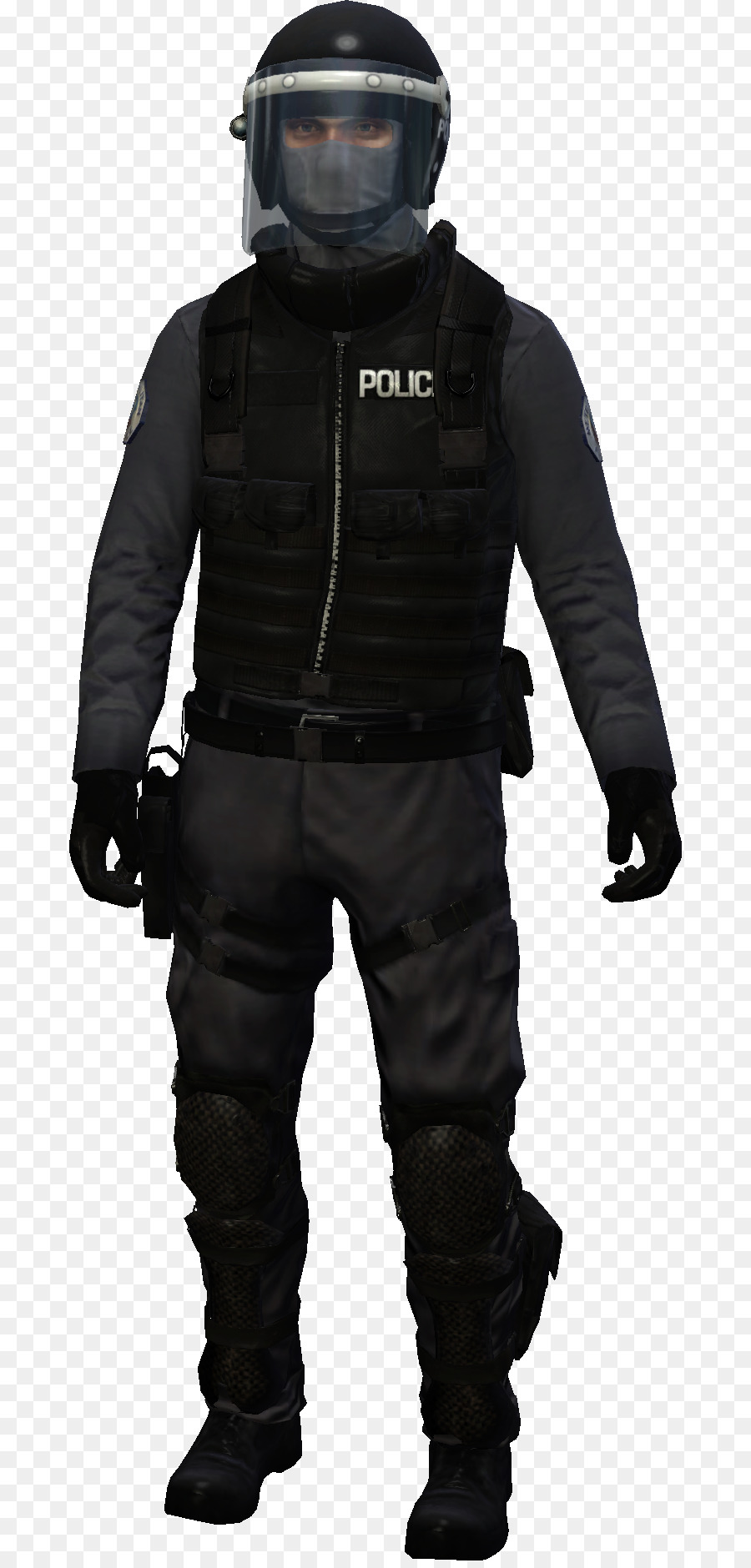 SWAT Uniforme di Polizia Giacca Pantaloni - schiacciare