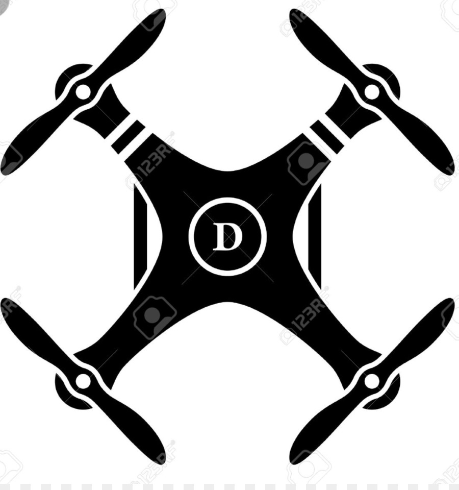 Quadcopter Unmanned aerial vehicle Clipart senza diritti d'autore - droni