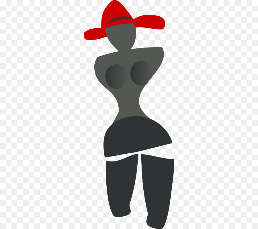 Silhouette clipart - red hat foto