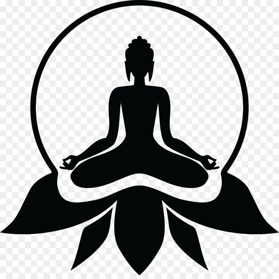Yoga-Symbol Buddhismus Lotus-position - Buddhismus