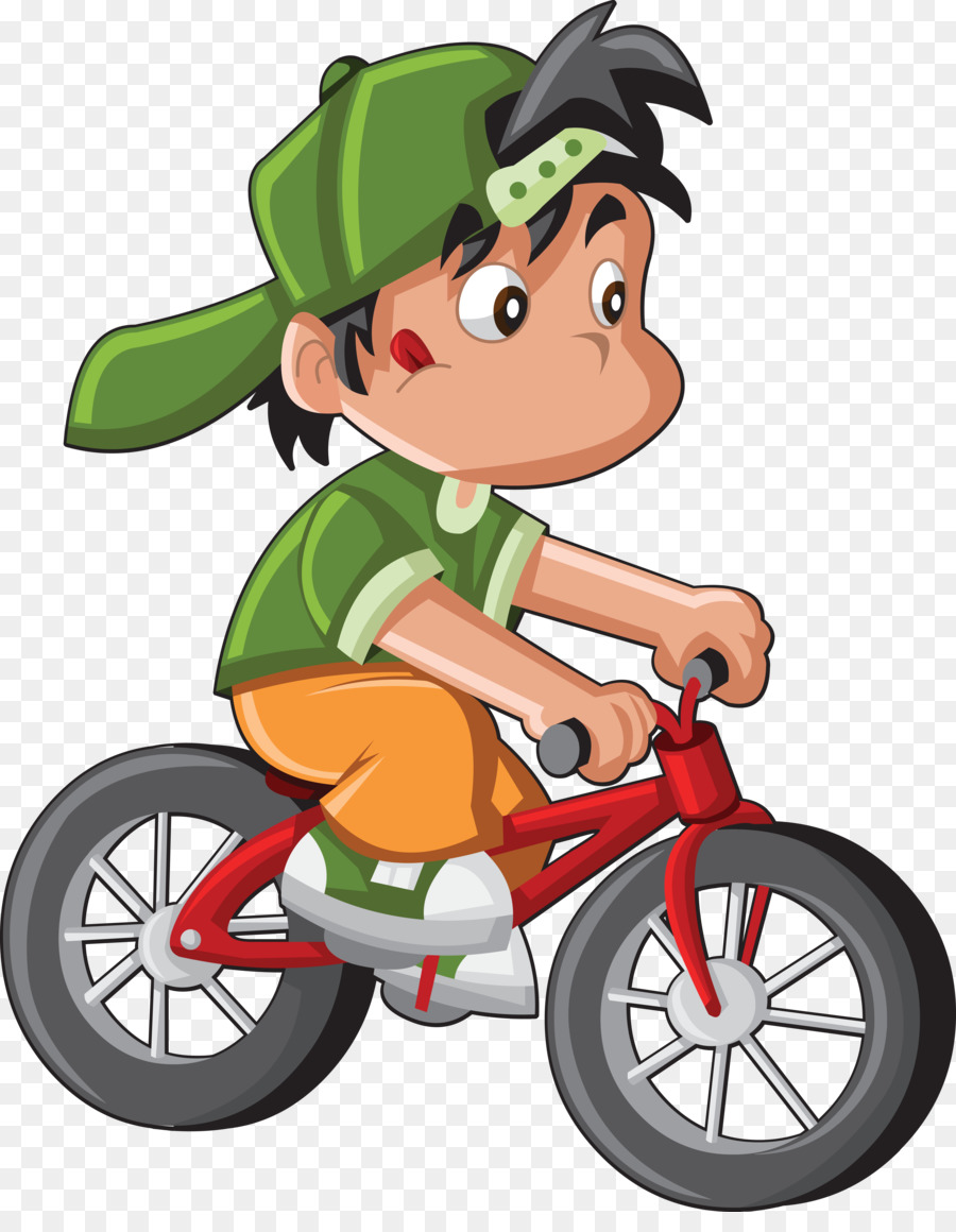 Bicicletta Cartoon Bambino in Bicicletta Clip art - casco da bicicletta