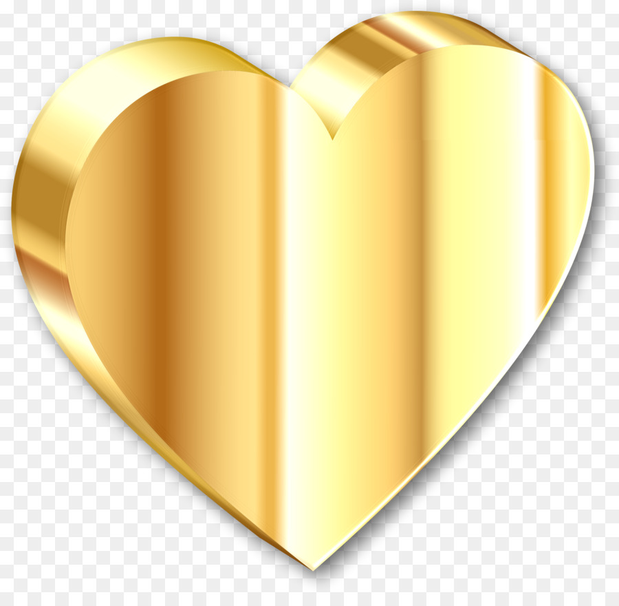 Trái tim Đèn Vàng Clip nghệ thuật - vàng