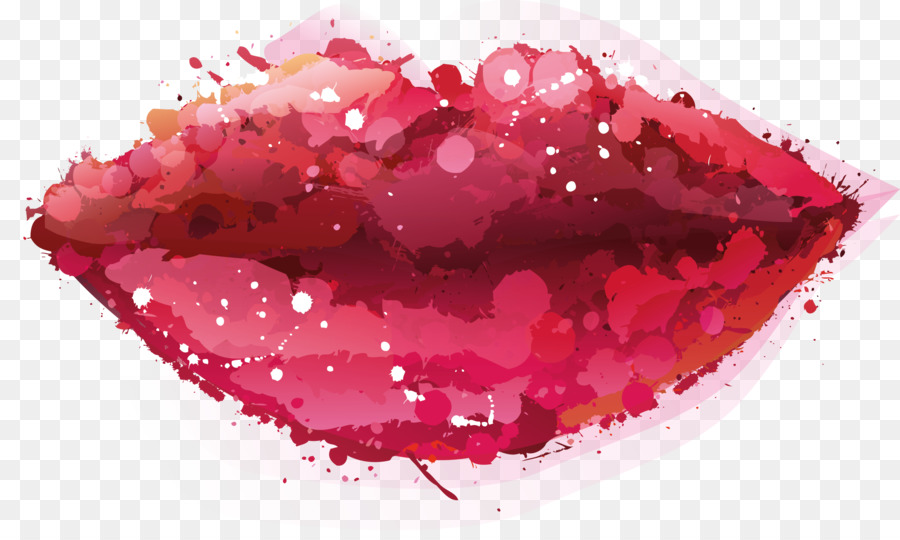 La pittura ad acquerello Labbro Clip art - Bacio