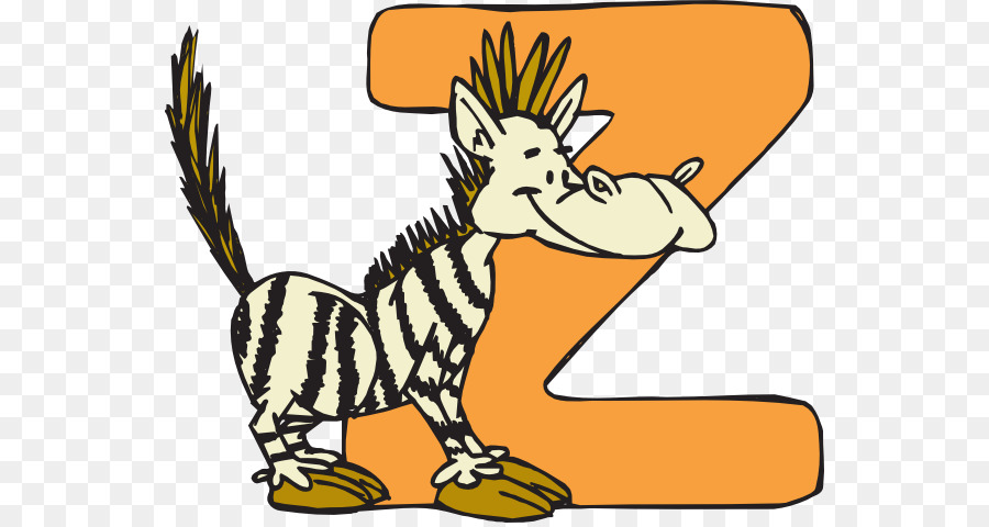 Z ist für Zebra-Brief clipart - der Buchstabe z cliparts