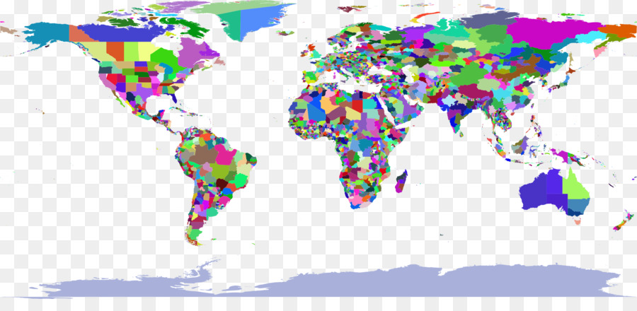 Bản đồ thế giới Cầu Lambert trụ bằng khu vực chiếu - bản đồ thế giới