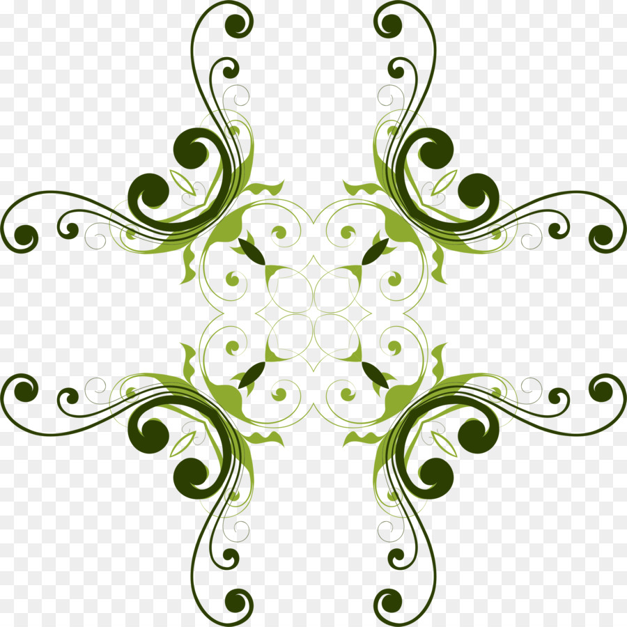 Hoa thiết kế Hoa Clip nghệ thuật - màu xanh lá cây hoa