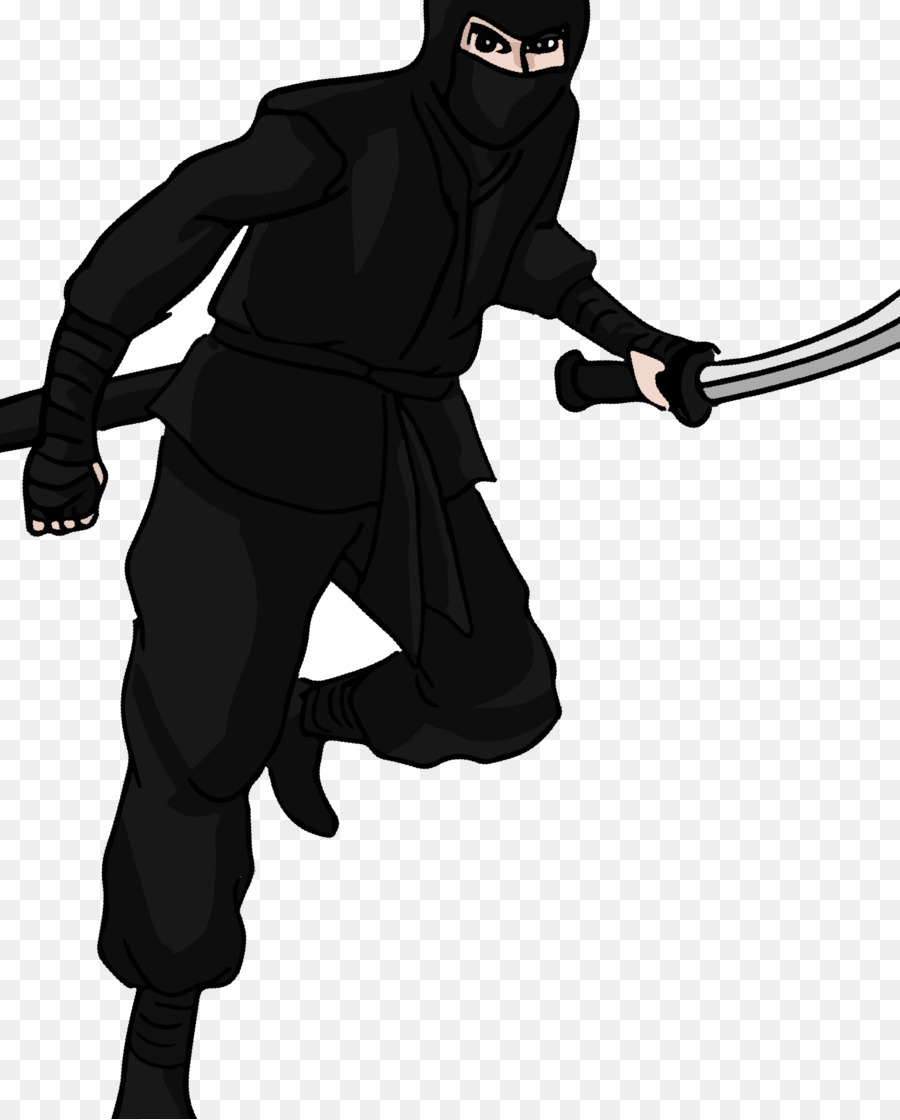 Costume abito Asciutto Silhouette Personaggio di Finzione - ninja