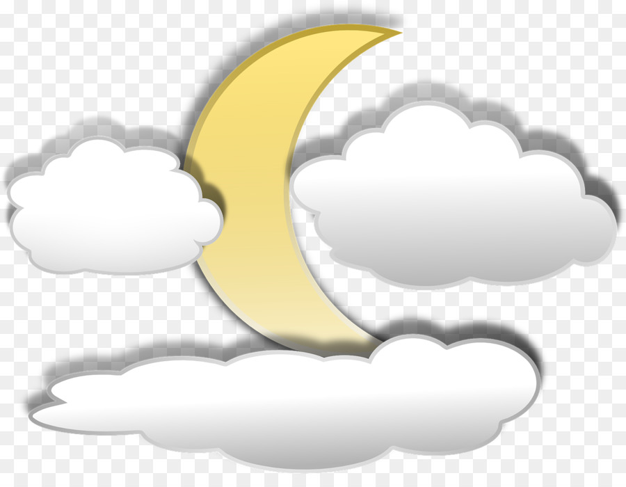 Moon Cloud Clip Art - Mond