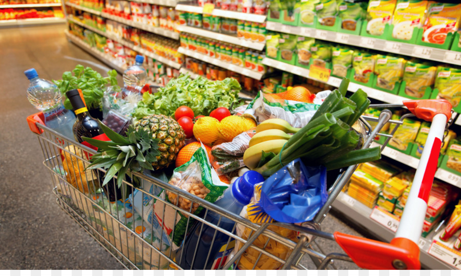 Lebensmittelgeschäft Lebensmittel Supermarkt Warenkorb - Verkaufsregal