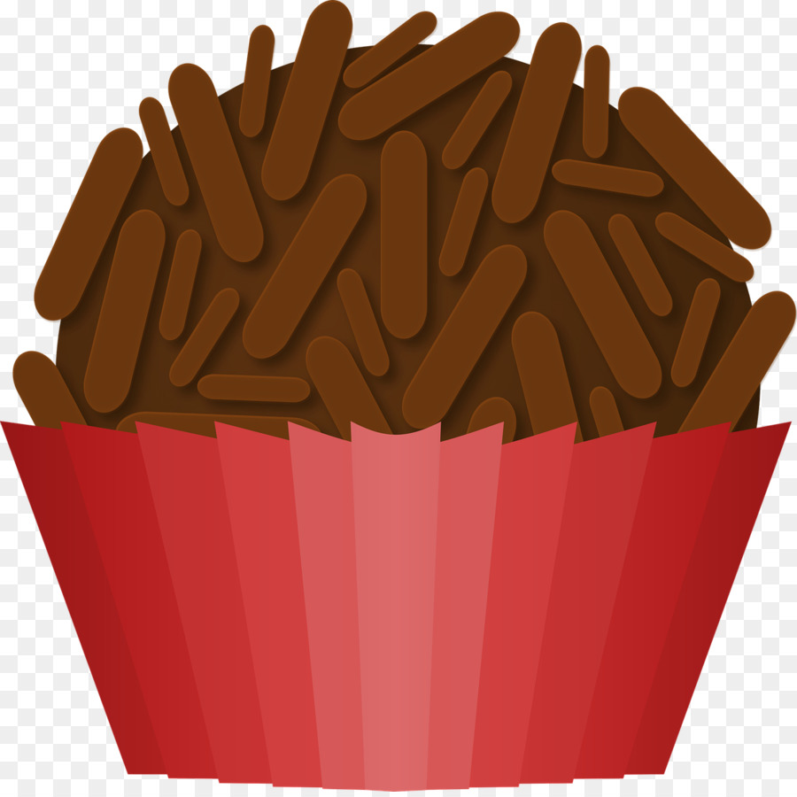 Brigadeiro-Kuchen-Kugeln Schokoladen-brownie Cupcake - Süßigkeiten
