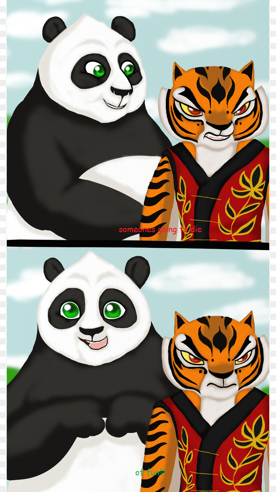 Tigress Po, Meister Shifu, Tai Lung Kung Fu Panda - Kung Fu Panda